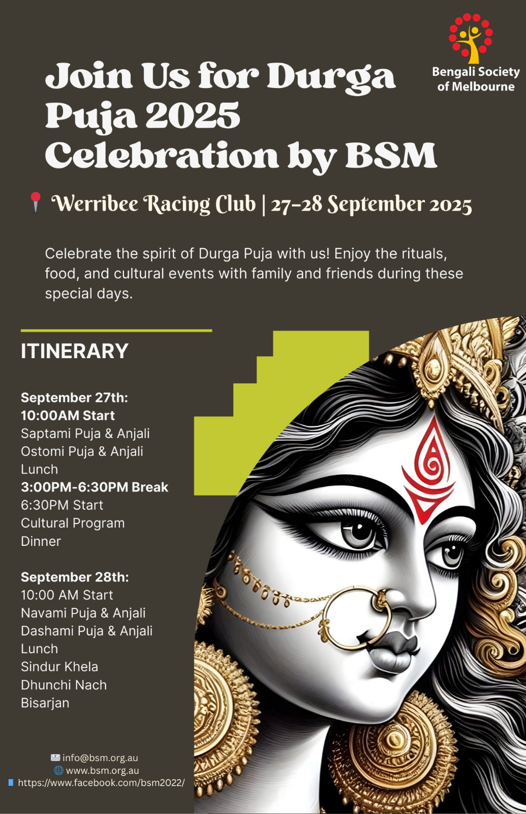 Durgotsav 2025 Complete Event Itinerary - 2 Days Schedule